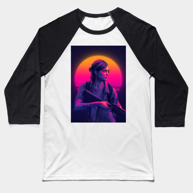 Ellie The Last Of Us Baseball T-Shirt by mrcatguys